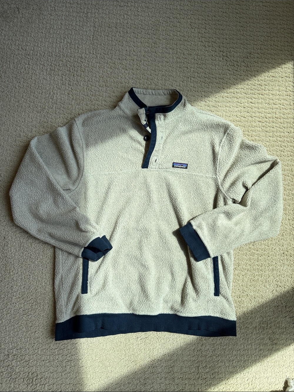 Vintage Patagonia Men's Shearling Button Pullover